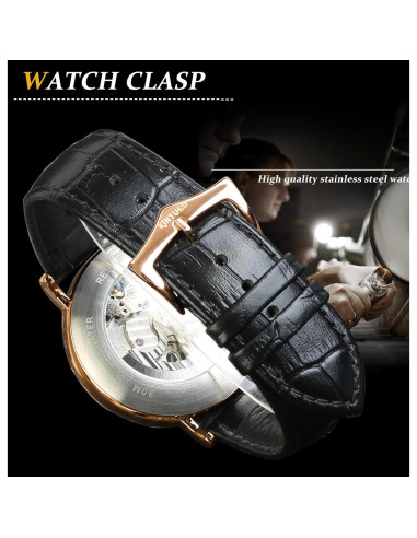 Reloj Mecánico Automático FORSINING J128-2 Steampunk Hombre