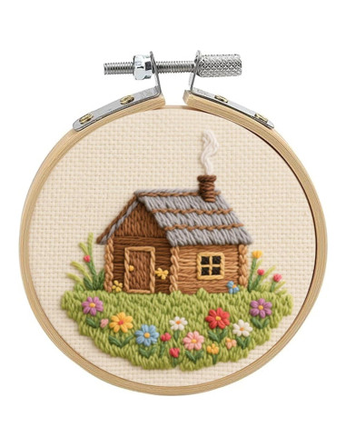 Aros de Bordado de Bambú SENJEOK 20 Pcs 8cm para Manualidades