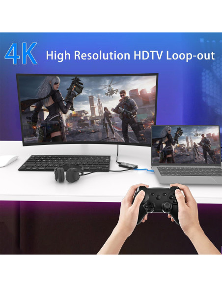 Tarjeta de Captura de Video BJardinier 4K HDMI USB 3.0 Full HD Tarjeta de Captura de Video BJardinier 4K HDMI USB 3.0 Full HD