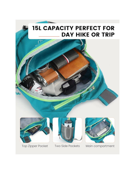 Mochila Plegable SKYSPER 15L Unisex Ligera Resistente al Agua Mochila Plegable SKYSPER 15L Unisex Ligera Resistente al Agua