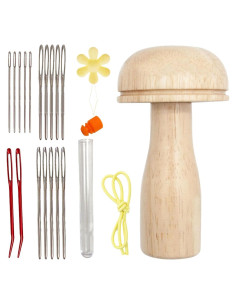 Kit de Remendar de Madera Divinge con Agujas y Hilo