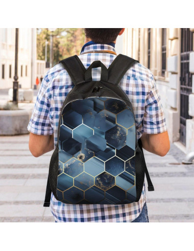 Mochila Universitaria FDYHTRFGJHFTGJ Impermeable 18.5L Azul