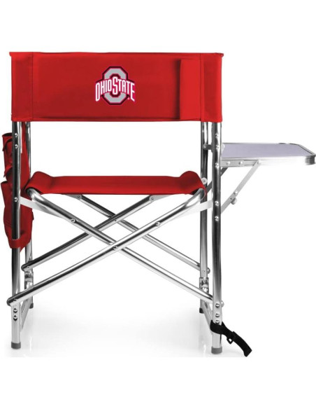 Silla Deportiva Plegable PICNIC TIME con Mesa Lateral - NCAA Ohio State Silla Deportiva Plegable PICNIC TIME con Mesa Lateral - NCAA Ohio State
