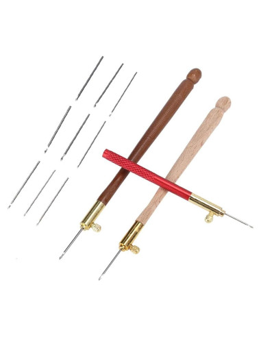 Kit de Ganchos Tambour Estink con 9 Agujas de Bordado