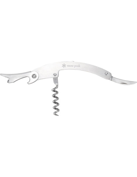 Sacacorchos Doble Bisagra Snow Peak de Acero Inoxidable 11.4cm Sacacorchos Doble Bisagra Snow Peak de Acero Inoxidable 11.4cm