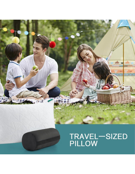 Almohada de Viaje Ajustable BETU - Espuma de Memoria 48x33cm Almohada de Viaje Ajustable BETU - Espuma de Memoria 48x33cm