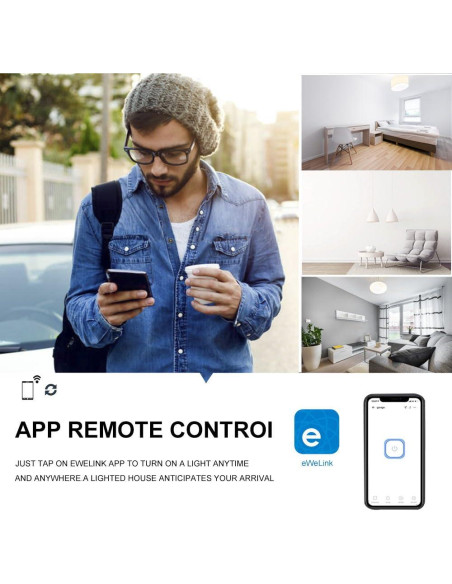 Portalámparas Inteligente QIACHIP eWeLink Wi-Fi E26 E27 Portalámparas Inteligente QIACHIP eWeLink Wi-Fi E26 E27