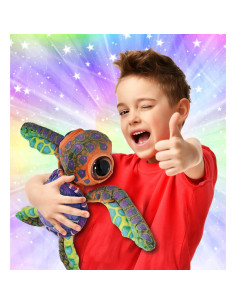 Peluche Tortuga Marina Colorida DolliBu 25x30x7 cm Suave 2