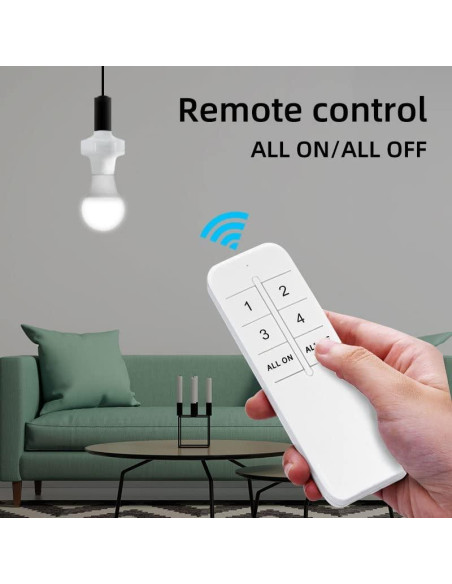Portalámparas Inteligente QIACHIP eWeLink Wi-Fi E26 E27 Portalámparas Inteligente QIACHIP eWeLink Wi-Fi E26 E27