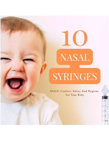 Pack 10 Jeringas Nasales Reutilizables CLOVALE 10 ml