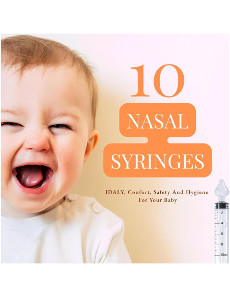 Pack 10 Jeringas Nasales Reutilizables CLOVALE 10 ml Pack 10 Jeringas Nasales Reutilizables CLOVALE 10 ml