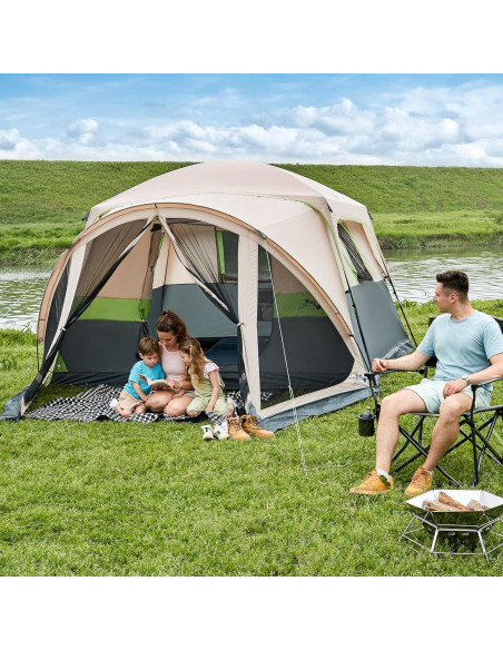 Tienda de Camping DMH OUTDOORS para 6 Personas con Porche Tienda de Camping DMH OUTDOORS para 6 Personas con Porche
