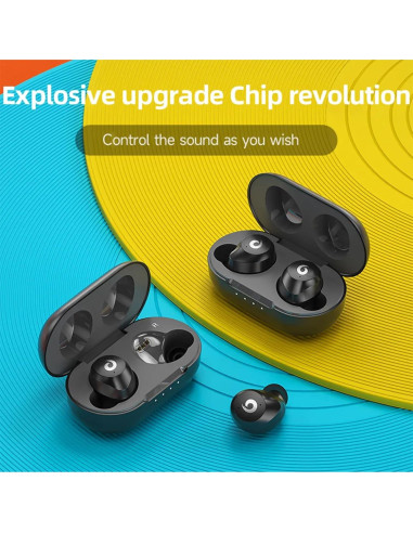 Auriculares Bluetooth 5.3 VOLT+ VP-2110B con Estuche Carga 24h