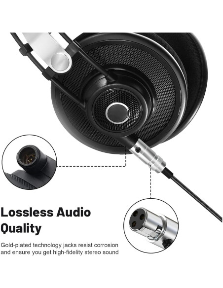Cable de Audio Toxaoii 2m Compatible con Beyerdynamic y AKG Cable de Audio Toxaoii 2m Compatible con Beyerdynamic y AKG