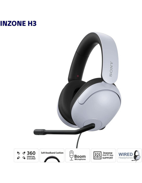 Auriculares Gaming Sony INZONE H3 Over-ear con Cable - MDR-G300 Renovado Auriculares Gaming Sony INZONE H3 Over-ear con Cable - MDR-G300 Renovado