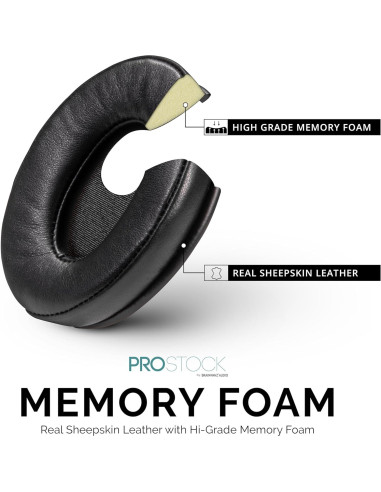 Almohadillas Brainwavz ProStock Piel de Oveja para ATH-M50X