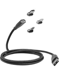 Cable BoxWave MagnetoSnap 100W USB-C Micro Trenzado Negro 2