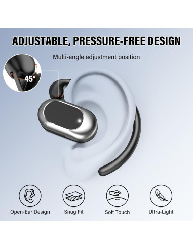 Auriculares Bluetooth 5.4 STECEi G219 Oído Abierto IPX7 36H