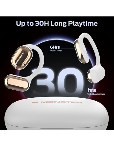 Auriculares Inalámbricos Monster AC100 Open Ear Bluetooth 5.3