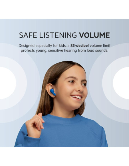 Auriculares Bluetooth Belkin SoundForm Nano Niños Azul 24H Batería Auriculares Bluetooth Belkin SoundForm Nano Niños Azul 24H Batería