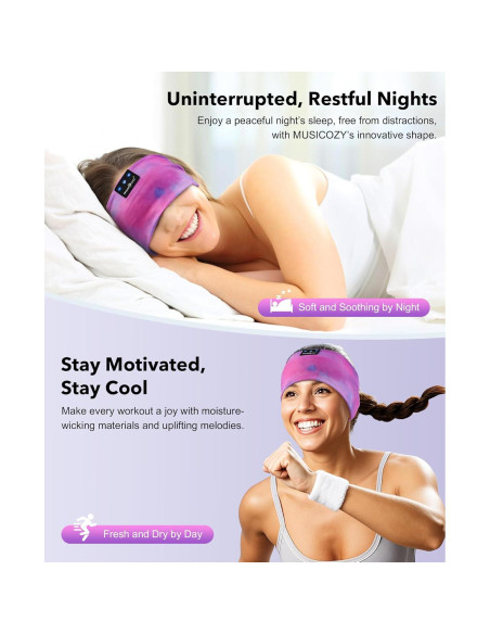 Auriculares Inalámbricos MUSICOZY para Dormir Bluetooth 5.4 Auriculares Inalámbricos MUSICOZY para Dormir Bluetooth 5.4