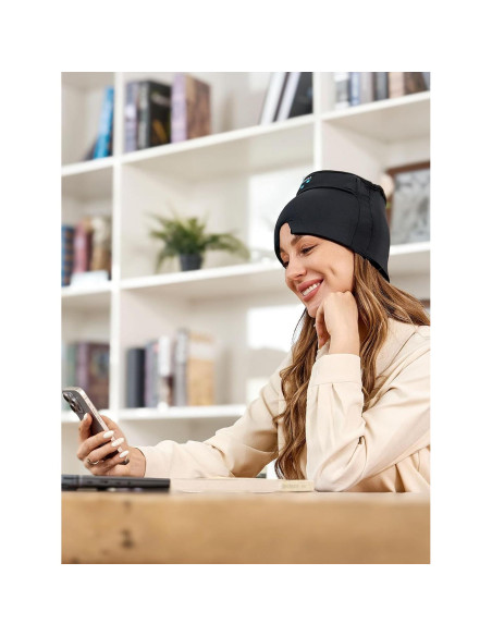 Gorro Alivio Migraña ANRUOLA con Auriculares Bluetooth 21.8x16cm Gorro Alivio Migraña ANRUOLA con Auriculares Bluetooth 21.8x16cm