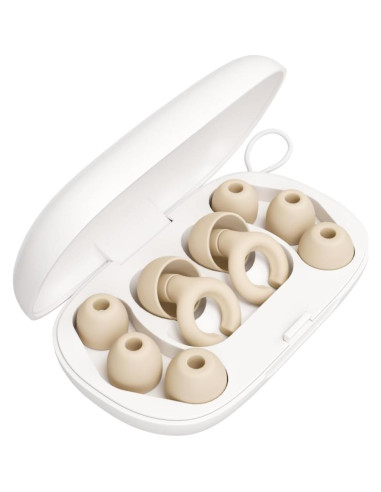 Tapones para oídos Hear Hush Hoops Silicona Crema 17dB