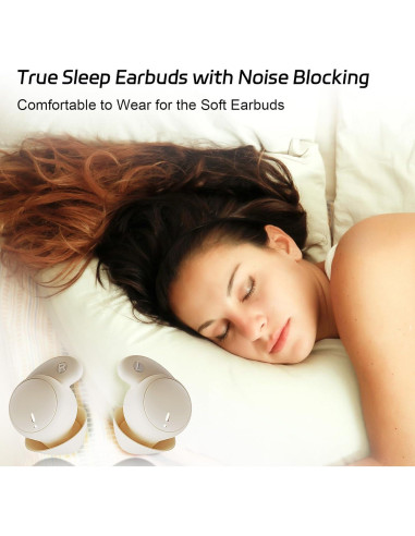 Auriculares para dormir LOBKIN Bluetooth 5.4, mini y ligeros