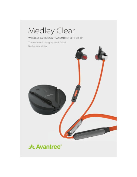 Auriculares Inalámbricos Avantree Medley Clear con Transmisor Auriculares Inalámbricos Avantree Medley Clear con Transmisor