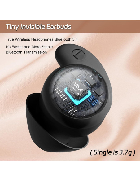 Auriculares para dormir LOBKIN Bluetooth 5.4, mini y ligeros Auriculares para dormir LOBKIN Bluetooth 5.4, mini y ligeros