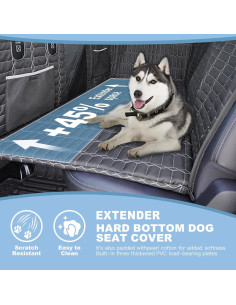 Funda de Asiento Trasero para Perros Reliadura - Grande, Impermeable 2