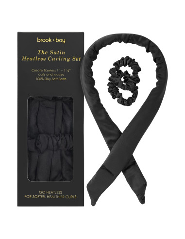 Rizador de Cabello Sin Calor Brook + Bay - Negro, 81.2 cm