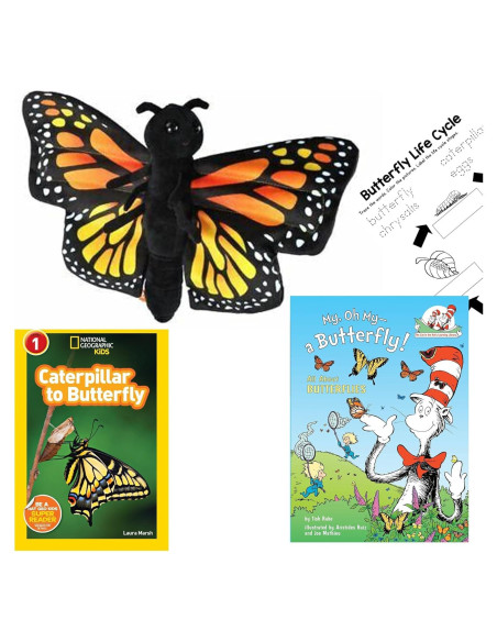 Conjunto de Regalo Mariposa Monarca con Juguete y Libros Conjunto de Regalo Mariposa Monarca con Juguete y Libros