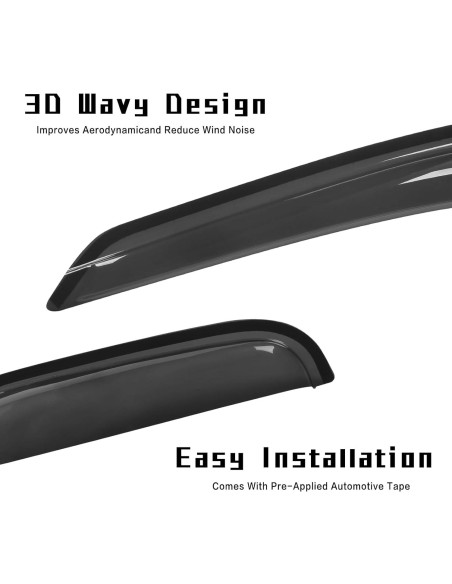 Protectores de Lluvia Aumivoron para Toyota Tacoma 1995-2004 Protectores de Lluvia Aumivoron para Toyota Tacoma 1995-2004