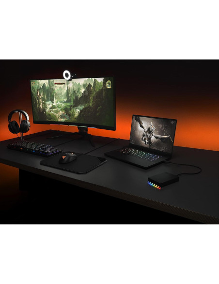 Disco Duro Externo Seagate FireCuda 5TB USB 3.2 RGB Gaming Disco Duro Externo Seagate FireCuda 5TB USB 3.2 RGB Gaming