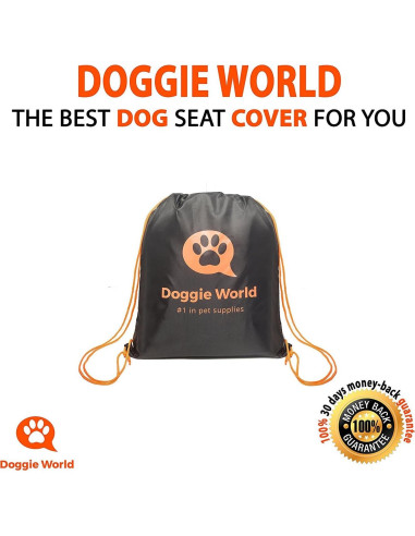 Cubierta de Asiento para Perros Doggie World Estándar Naranja