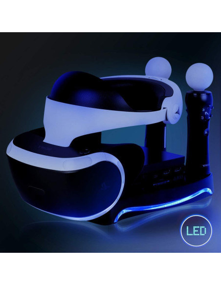 Soporte de Carga y Exhibición Skywin para PSVR y Controladores Move Soporte de Carga y Exhibición Skywin para PSVR y Controladores Move