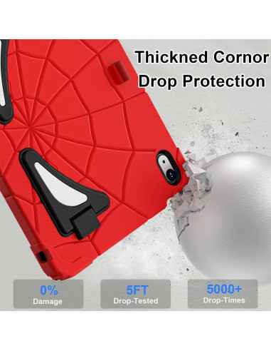 Funda para iPad 10 Generación 2022 Niños Rojo Negro