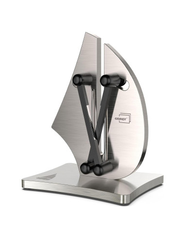 Afilador de cuchillos Grihot VN3 - Acero inoxidable, 3 acciones