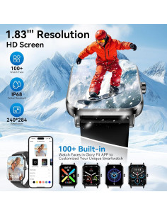 Reloj Inteligente Jacoosa TG38 Pantalla 1.83" HD Negro 2