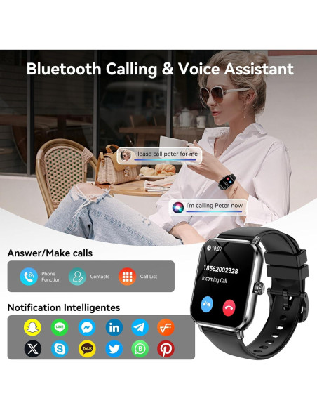 Reloj Inteligente Jacoosa TG38 Pantalla 1.83" HD Negro Reloj Inteligente Jacoosa TG38 Pantalla 1.83" HD Negro