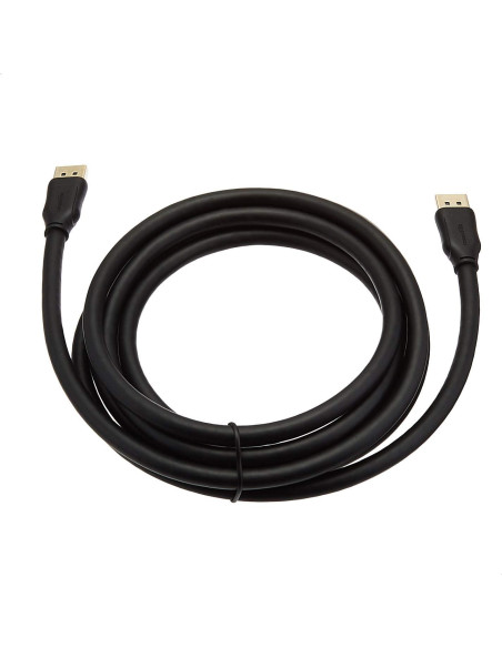 Cable DisplayPort 1.4 Amazon Basics 3m 8K 32.4Gbps Negro Cable DisplayPort 1.4 Amazon Basics 3m 8K 32.4Gbps Negro