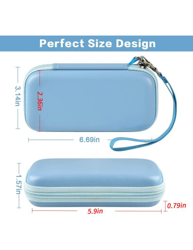 Funda Casmilee para Batería Anker 10,000mAh Inalámbrica Azul