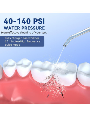 Hilo Dental Portátil Becoolpet MS16 5 Modos IPX7 Blanco