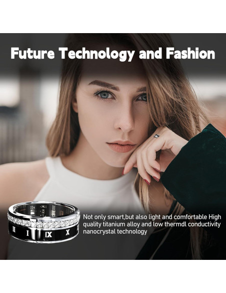 Anillo Inteligente GANSI IP68 Monitoreo Salud y Sueño Anillo Inteligente GANSI IP68 Monitoreo Salud y Sueño