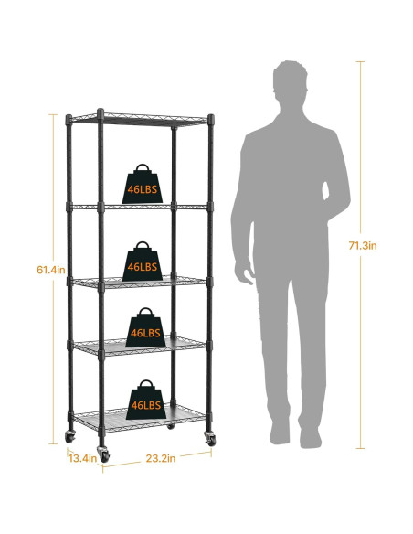 Invernadero portátil 5 estantes Sagrynfp 155.9 cm PVC metal Invernadero portátil 5 estantes Sagrynfp 155.9 cm PVC metal
