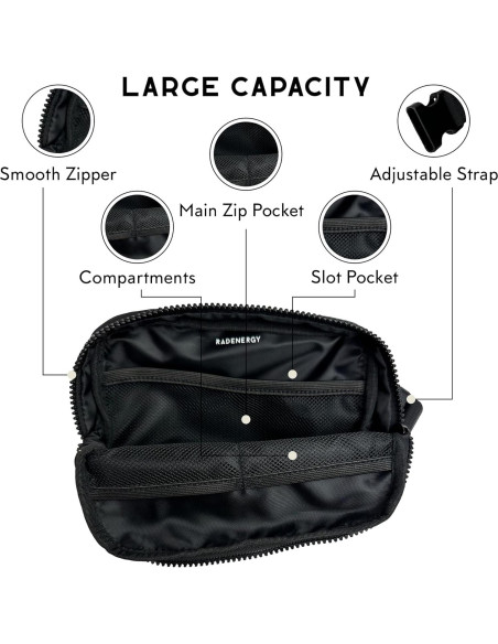 Bolsa Faraday RadEnergy Unisex 25.4x17.8cm Nylon Negro Bolsa Faraday RadEnergy Unisex 25.4x17.8cm Nylon Negro