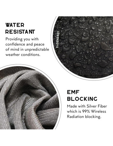 Bolsa Faraday RadEnergy Unisex 25.4x17.8cm Nylon Negro