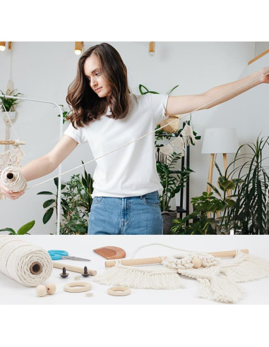 Kit de Macramé BEUNITONE para Adultos - 2 Juegos con Tutorial
