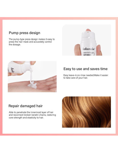 Mascarilla Reparadora Sin Enjuague NICEFACE 50ml - Cabello Seco y Dañado